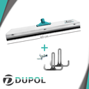 Ver imagem 1 de Rodo Dentado 60cm Autonivelante + Limitador Lateral Ski Dupol Rodo Dentado - Rodo Autonivelante - Ro