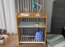 Ver imagem 5 de Mini Berço Chiqueirinho 2 em 1 com Rodízios e Colchão Baby:Amadeirado