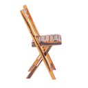 Ver imagem 3 de Kit 4 Cadeiras Dobrável Madeira Maciça Ypê Perfeita para Ambientes Externos e Cobertos Cerejeira