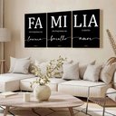 Ver imagem 3 de Kit 3 Quadro Decorativo Família Amor Sala Quarto Qualidade Premium 28x20cm