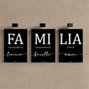 Ver imagem 2 de Kit 3 Quadro Decorativo Família Amor Sala Quarto Qualidade Premium 28x20cm