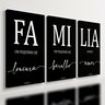 Kit 3 Quadro Decorativo Família Amor Sala Quarto Qualidade Premium 28x20cm - 1