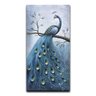 Quadro Pintura Tela árvore classe azul alta elegante 5409: 80cm (A) x 160cm (L) - 1