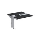 Ver imagem 1 de Complemento de Mesa Plataforma para Coworking para 2 Pessoas 160x140 160cm Industrial Preto e Cinza