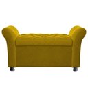 Ver imagem 3 de Recamier Bau Egeo 120x Suede Mostarda - Bandiera Decor