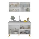Ver imagem 6 de Armário de Compacta 2 peças Veneza Multimóveis MP2141.156 Branco