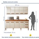 Ver imagem 3 de Cozinha Completa 9 Portas e 3 Gavetas Atenas
