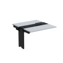 Ver imagem 1 de Complemento de Mesa Plataforma para Coworking para 2 Pessoas 160x140 160cm Industrial Cinza e Preto