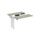Ver imagem 1 de Complemento de Mesa Plataforma para Coworking para 2 Pessoas 160x140 160cm Industrial Nogueira Casablanca e Branco Bege