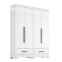 Ver imagem 3 de Quarto Modulado 100% MDF 2 Peças 4 Portas 2 Gavetas Smart Plus Espresso Móveis Branco