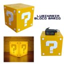 Ver imagem 5 de Luminaria Abajur de Mesa Amarelo Branco Mario Bros Grande