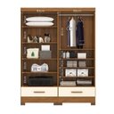 Ver mais imagens de Quarto Modulado 100% MDF 2 Peças 4 Portas 2 Gavetas Smart Plus Espresso Móveis Bege/Cinamomo/Offwhite