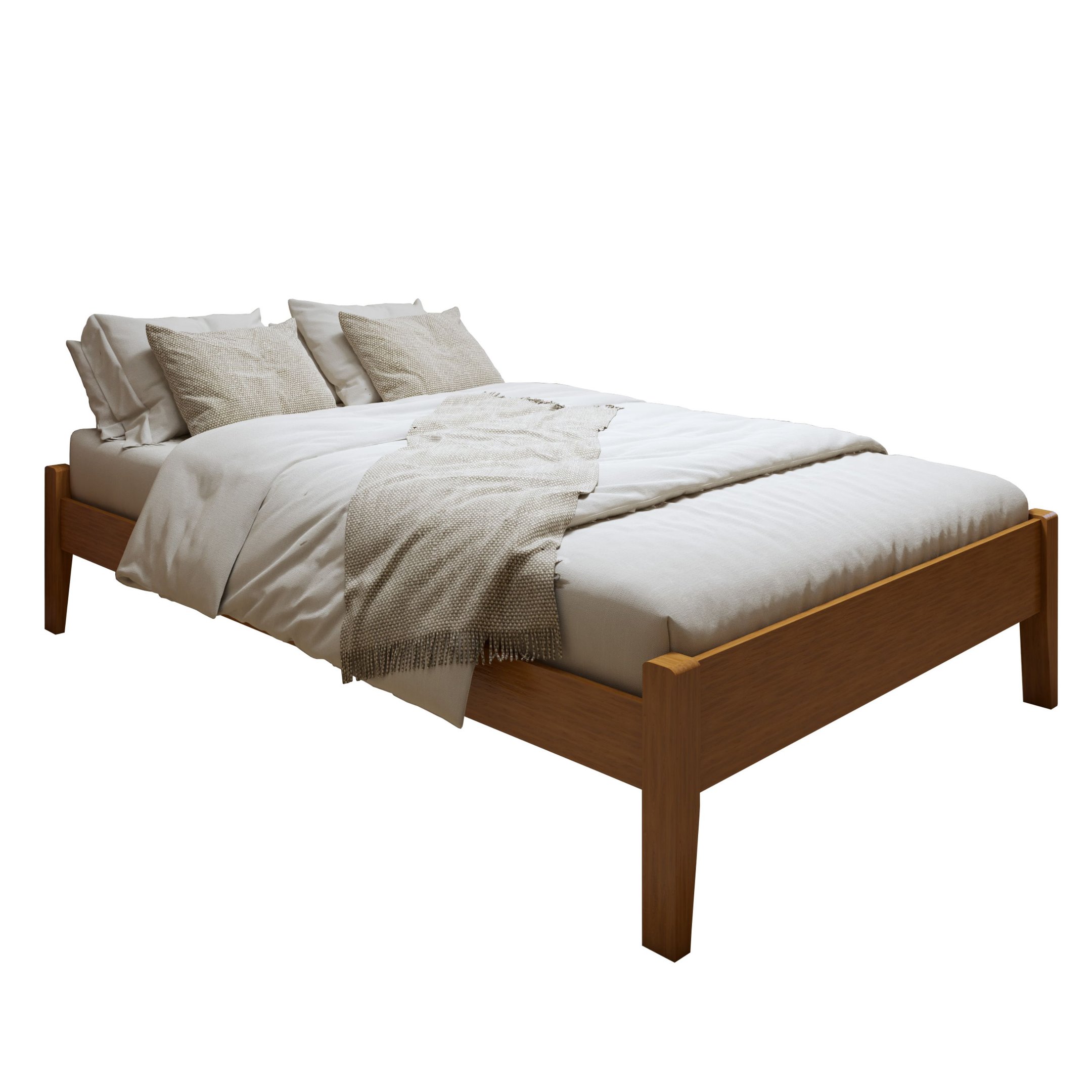 Cama Casal 140cm Turca Slim em Madeira Maciça - 9