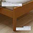 Ver imagem 2 de Cama Casal 140cm Turca Slim em Madeira Maciça