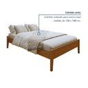 Ver imagem 3 de Cama Casal 140cm Turca Slim em Madeira Maciça