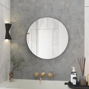 Espelho Decorativo Orgânico 80cmx80cm E08, Moderno Luxo Sala Quarto Banheiro