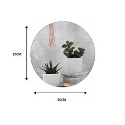 Espelho Decorativo Orgânico 80cmx80cm E08, Moderno Luxo Sala Quarto Banheiro - 2