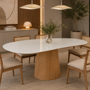 Ver imagem 3 de Mesa de Jantar Cone Oval Orgânica 180x100cm Modelar Art Moveis