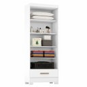 Ver imagem 6 de Closet Modulado 3 Peças 3 Gavetas Smart Versatile Espresso Móveis Branco