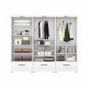Ver imagem 3 de Closet Modulado 3 Peças 3 Gavetas Smart Versatile Espresso Móveis Branco