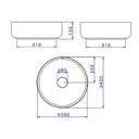 Ver imagem 4 de Cuba Apoio Redonda Deca Slim 40cm Cinza Antracite L.12040.85