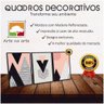 Conjunto Quadros Decorativos 4 Peças Panda Baby 2 Titulos Moldura Rosa Claro - 3