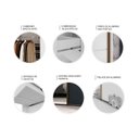 Ver imagem 5 de Guarda Roupa Casal 2 Portas de Correr C/ Espelho 100% Mdf Cor:olmo