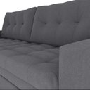 Ver imagem 5 de Sofá Cama Reclinável 2 Lugares 220cm Nayla Boucle Cinza Matrix
