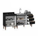 Ver imagem 4 de Armário de Cozinha Milão 2 Peças Preto