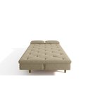 Ver imagem 6 de Sofá Cama 3 Lugares em Suede Tokio Yescasa Bege Castor/Castanho