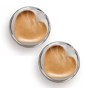 Kit 2 Copos Vidro Borossilicato Parede Dupla Coração 230ml