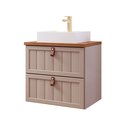 Ver imagem 3 de Gabinete Suspenso para Banheiro com Cuba Ketlyn Espresso Móveis