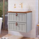 Ver imagem 2 de Gabinete Suspenso para Banheiro com Cuba Ketlyn Espresso Móveis