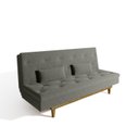 Ver mais imagens de Sofá Cama 3 Lugares em Suede Tokio Yescasa