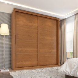 Guarda-roupa Casal 2 Portas de Correr Essencial Espresso Móveis - 1