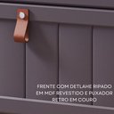 Ver imagem 5 de Gabinete Suspenso para Banheiro com Cuba Ketlyn Espresso Móveis Preto/Titânio
