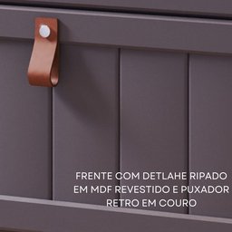 Gabinete Suspenso para Banheiro com Cuba Ketlyn Espresso Móveis - 5