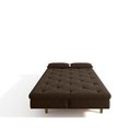 Ver imagem 6 de Sofá Cama 3 Lugares em Suede Tokio Yescasa Marrom/Castanho