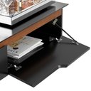 Ver imagem 4 de Rack Suspenso Pequeno Painel Parede Sala Tv Estante Quarto:preto/freijó