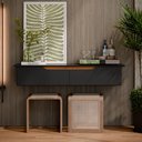 Ver imagem 5 de Rack Suspenso Pequeno Painel Parede Sala Tv Estante Quarto:preto/freijó