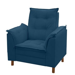 Poltrona de Amamentação Manoella Luxo Bellamado:azul Marinho