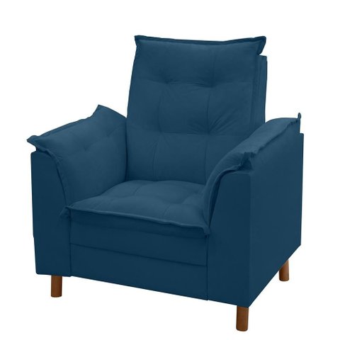 Poltrona de Amamentação Manoella Luxo Bellamado:azul Marinho