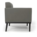 Ver imagem 7 de Poltrona Decorativa Karen Pés Fixo em Madeira Preto Suede Grafite G19 - Gran Belo