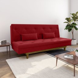 Sofá Cama 3 Lugares em Suede Tokio Yescasa - 1