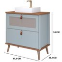 Ver imagem 4 de Gabinete para Banheiro com Cuba Mily Espresso Móveis