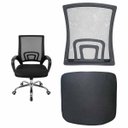 Ver imagem 1 de Conjunto Assento e Encosto Cadeira Escritorio Peça Reparo Trabalho Confortavel Estudo Home Office Ca