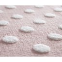 Ver imagem 3 de Tapete Quarto de Bebê Infantil Redondo Mimo Poá 100cm - Jolitex - Rosa