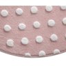 Tapete Quarto de Bebê Infantil Redondo Mimo Poá 100cm - Jolitex - Rosa - 2