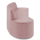 Ver imagem 7 de Sofá 4 Lugares Sala de Estar Cancún D02 Veludo Rosê 230 cm C-305 - Lyam Decor