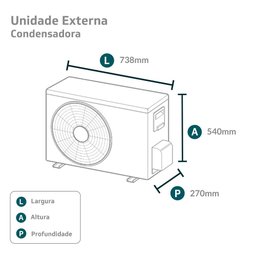 Ar-Condicionado Split HW Inverter Elgin Eco Star 12.000 BTUs R-32 Só Frio 127V - 6